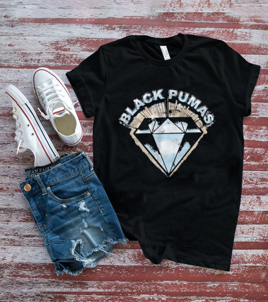Black Pumas Diamond Retro T-Shirt
