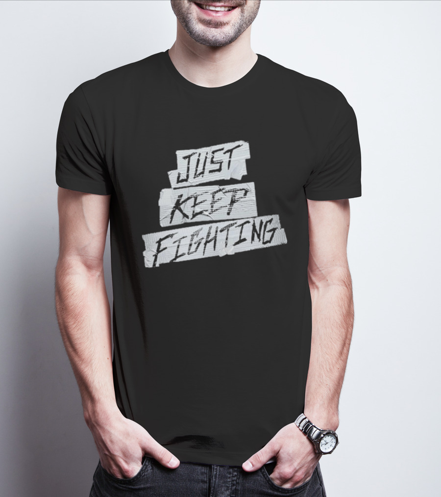 Kevin Owens Just Keep Fighting Blackout T-Shirt