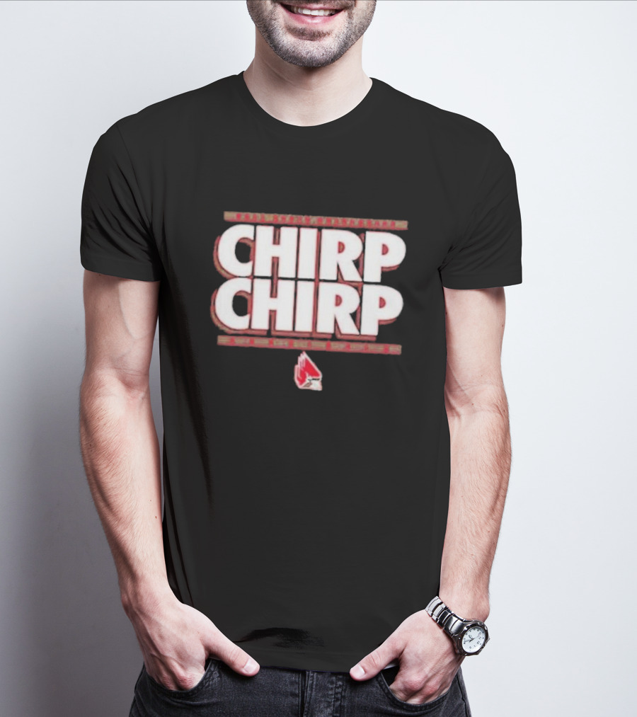 Bsu Cardinals Chirp Chirp Red Cardinal T-Shirt