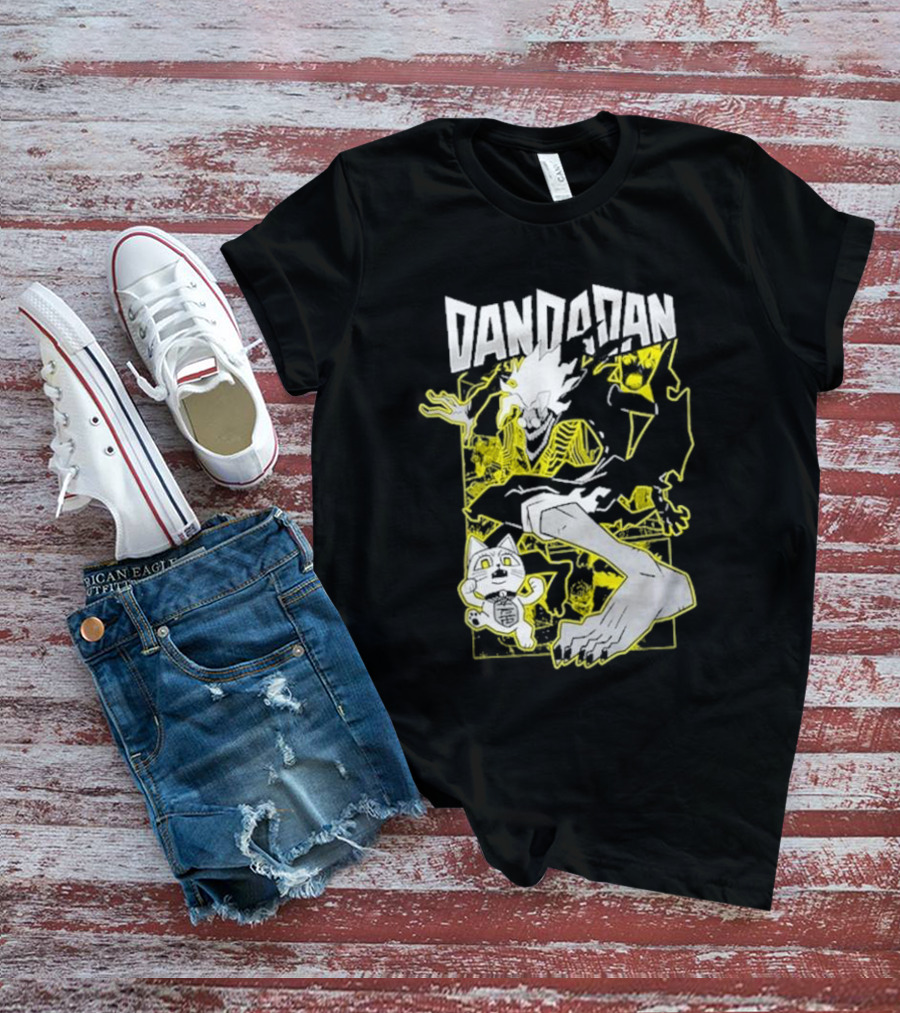 Dandadan Anime Manga Character Skeleton Creature Chase T-Shirt
