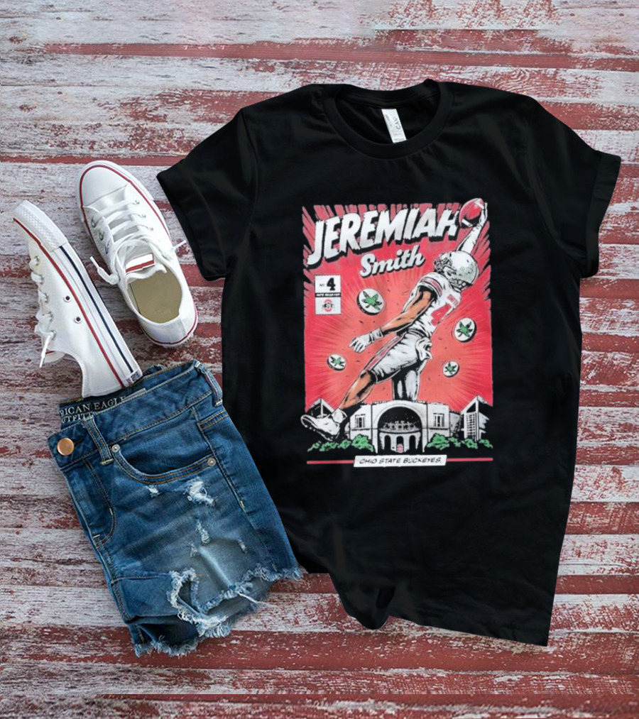 Ohio State Buckeyes Jeremiah Smith #4 Football T-Shirt