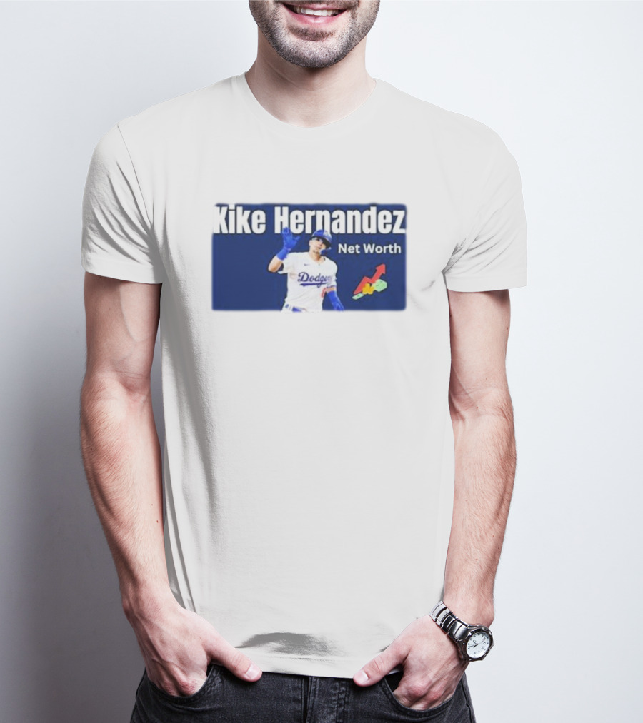 Kike Hernandez Dodgers Net Worth Baseball Analysis T-Shirt