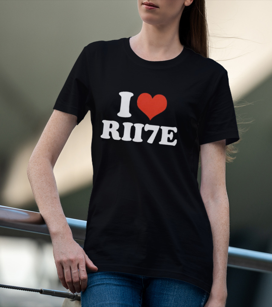 I Heart Rii7e Message T-Shirt