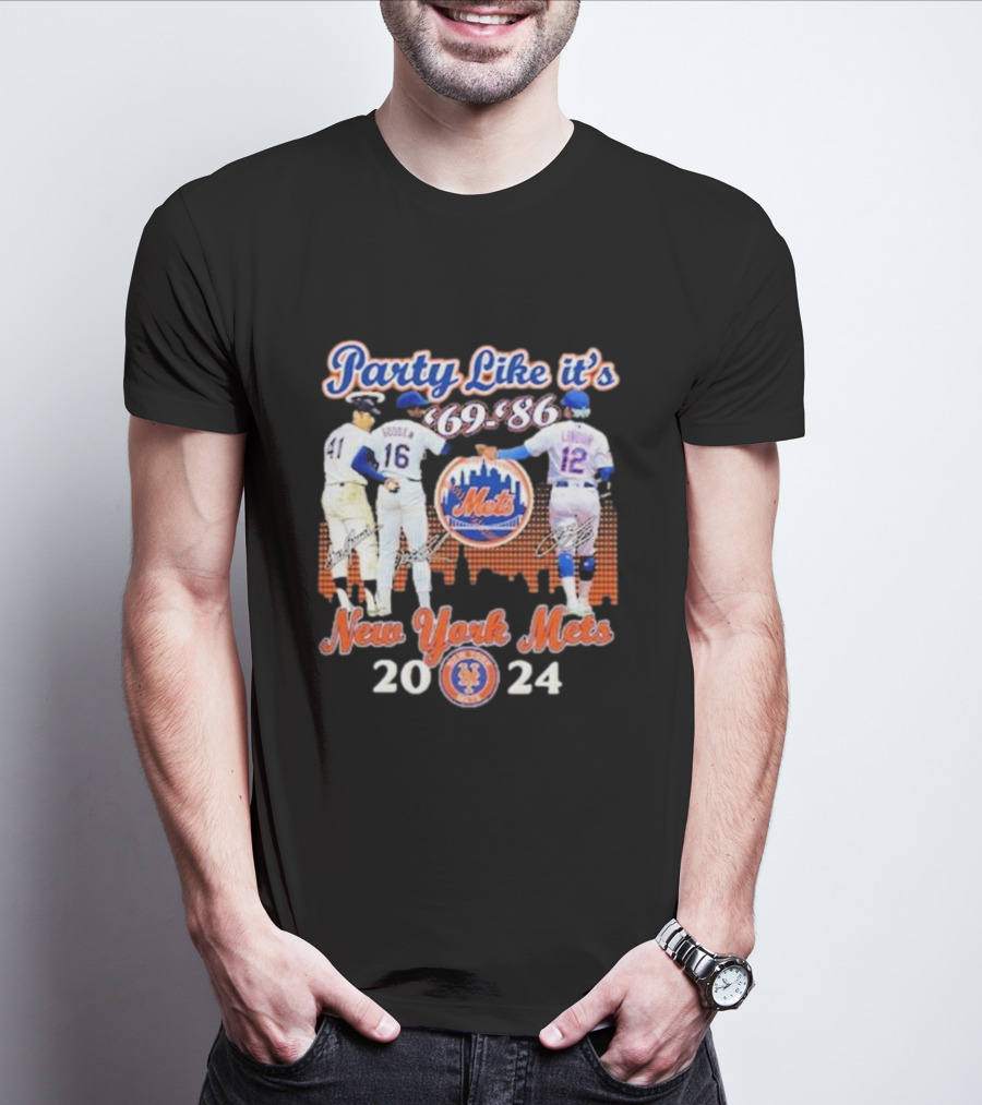 Party Like It’s ’69-’86 New York Mets T-Shirt