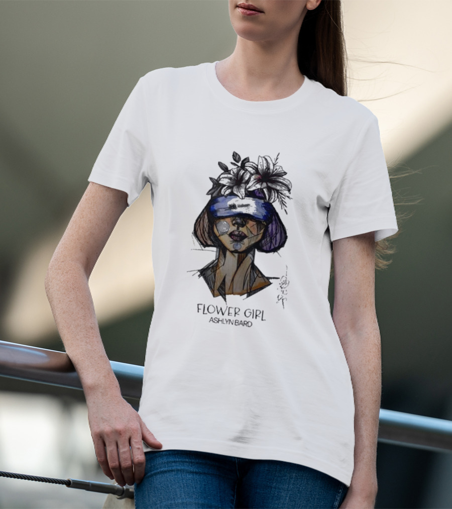 Ashlyn Bard Flower Girl Abstract Floral Headpiece T-Shirt