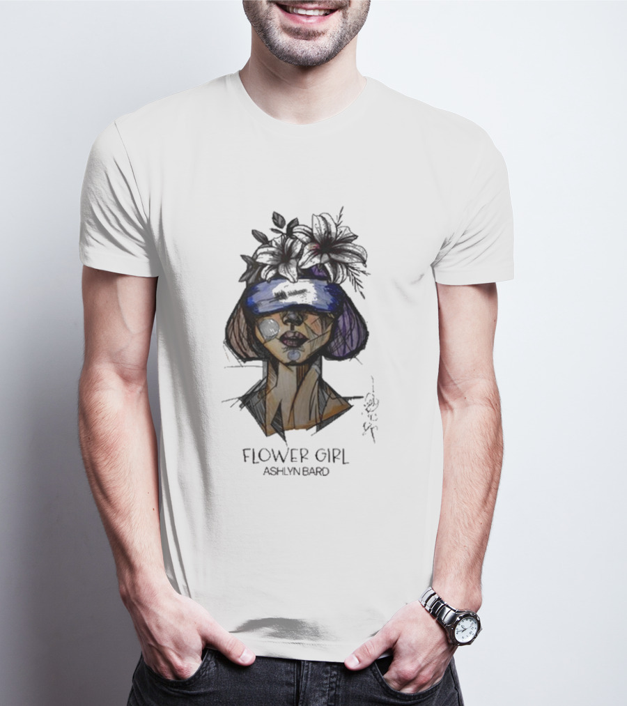 Ashlyn Bard Flower Girl Abstract Floral Headpiece T-Shirt