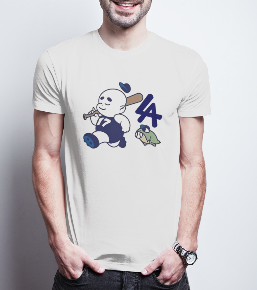 Chunky La Baseball Baby 17 LA Bat Fleece T-Shirt
