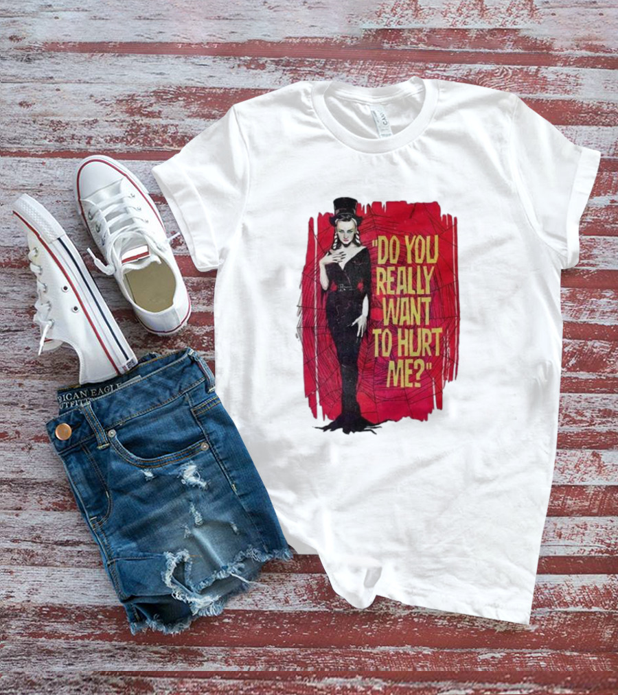 Do You Really Want To Hurt Me Red Background Goth T-Shirt