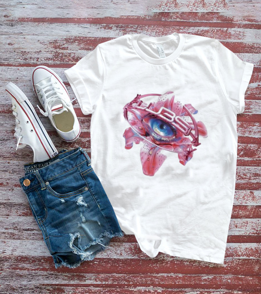 Shygirl Club Shy Inna Eye Vision Flower 3D Elements T-Shirt