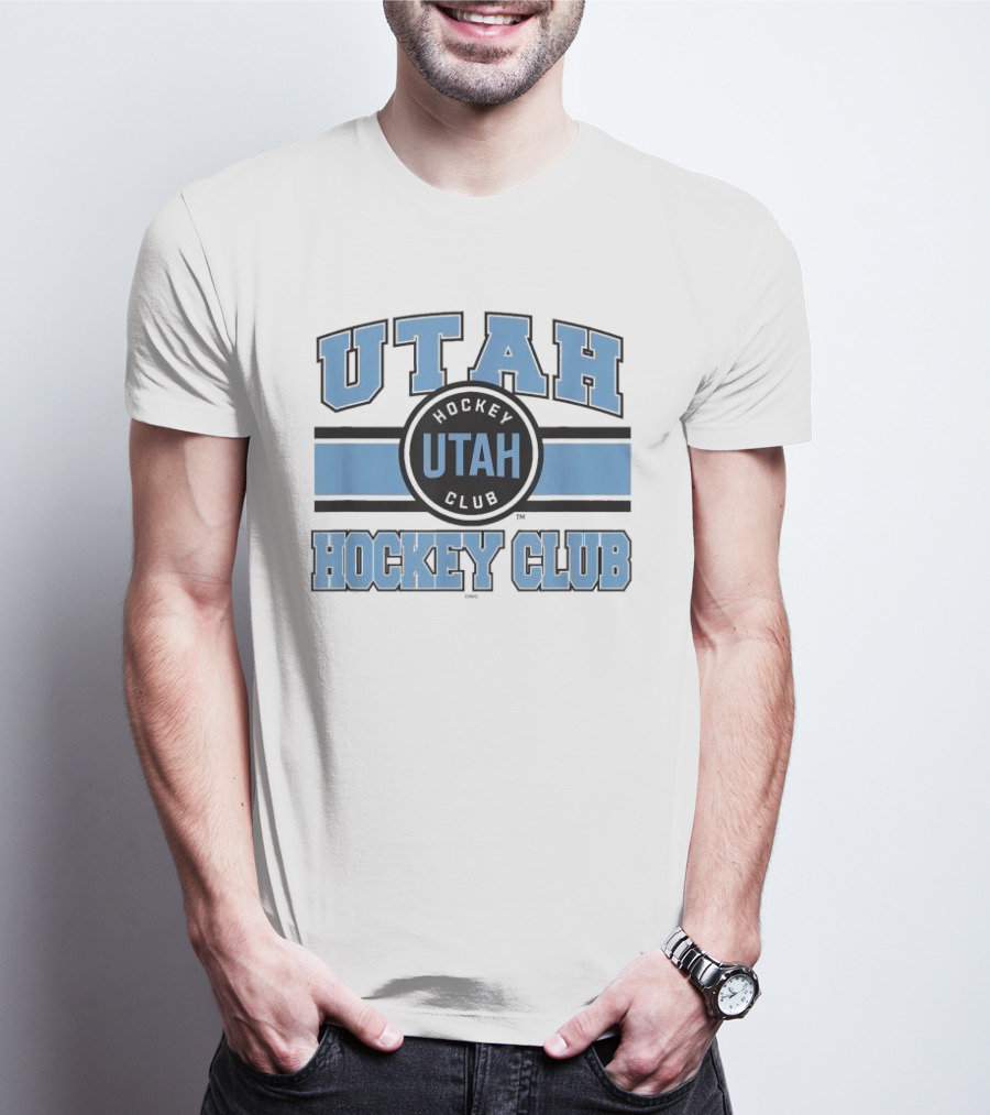 Utah Hockey Club Blue Stripe Licensed T-Shirt
