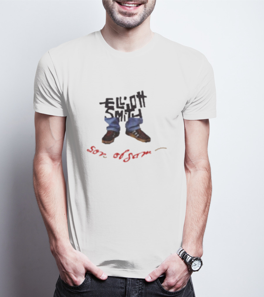 Vintage Elliott Smith Son Of Sam Shoes And Pants Text T-Shirt