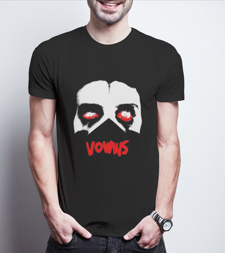 Vowws Hollow Face Red Eyes T-Shirt