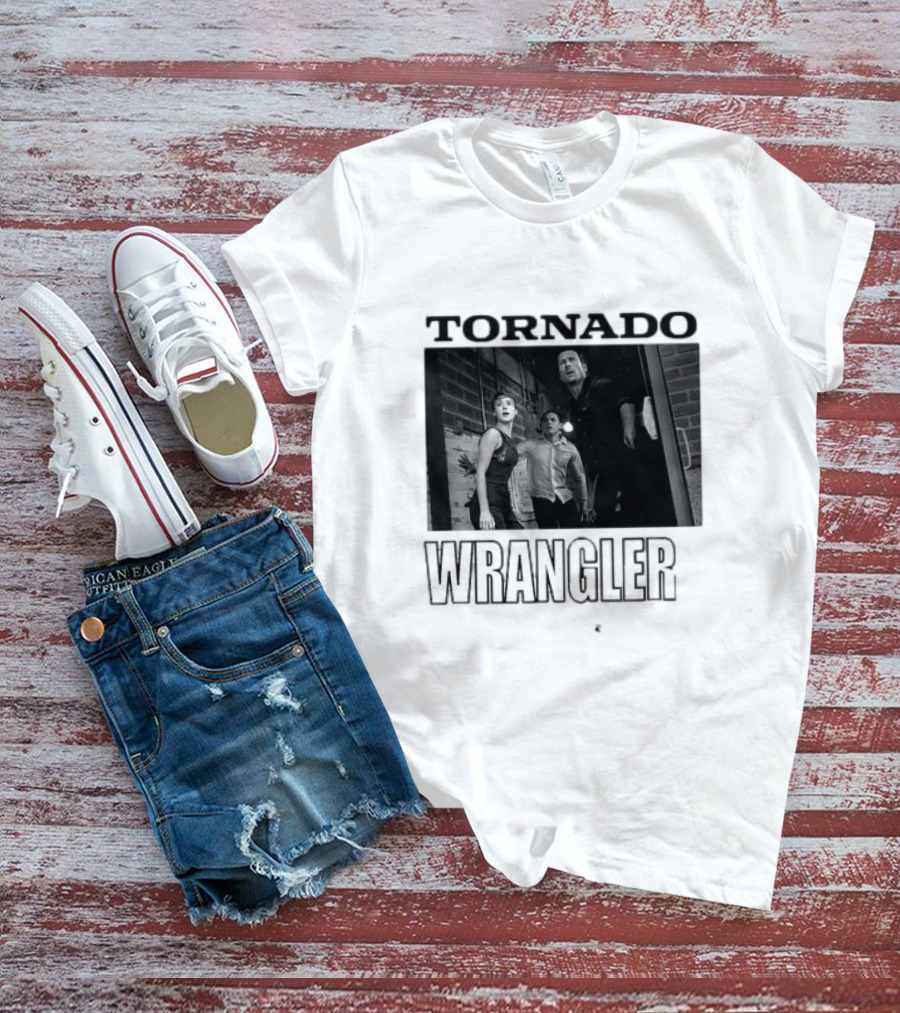 Tornado Wrangler Twisters Tyler Kate And Javi T-Shirt