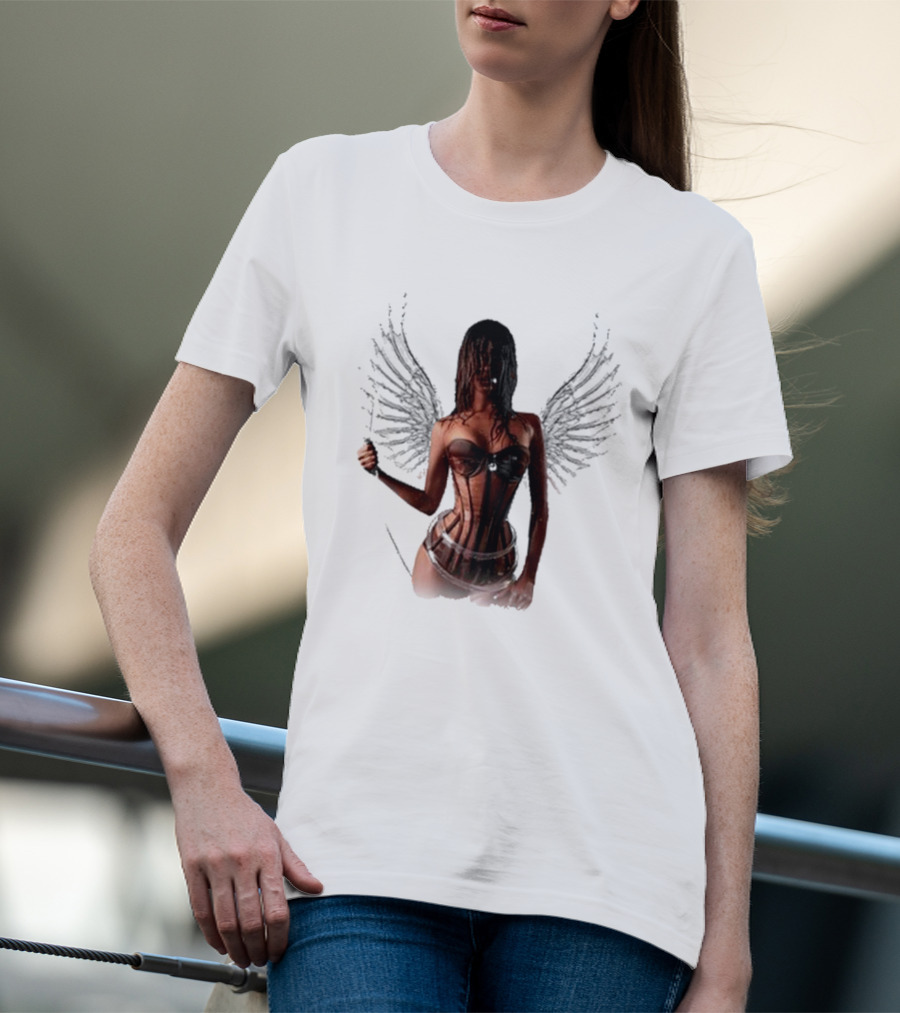 Tyla X Victoria's Secret Angel Wings Corset Fashion T-Shirt