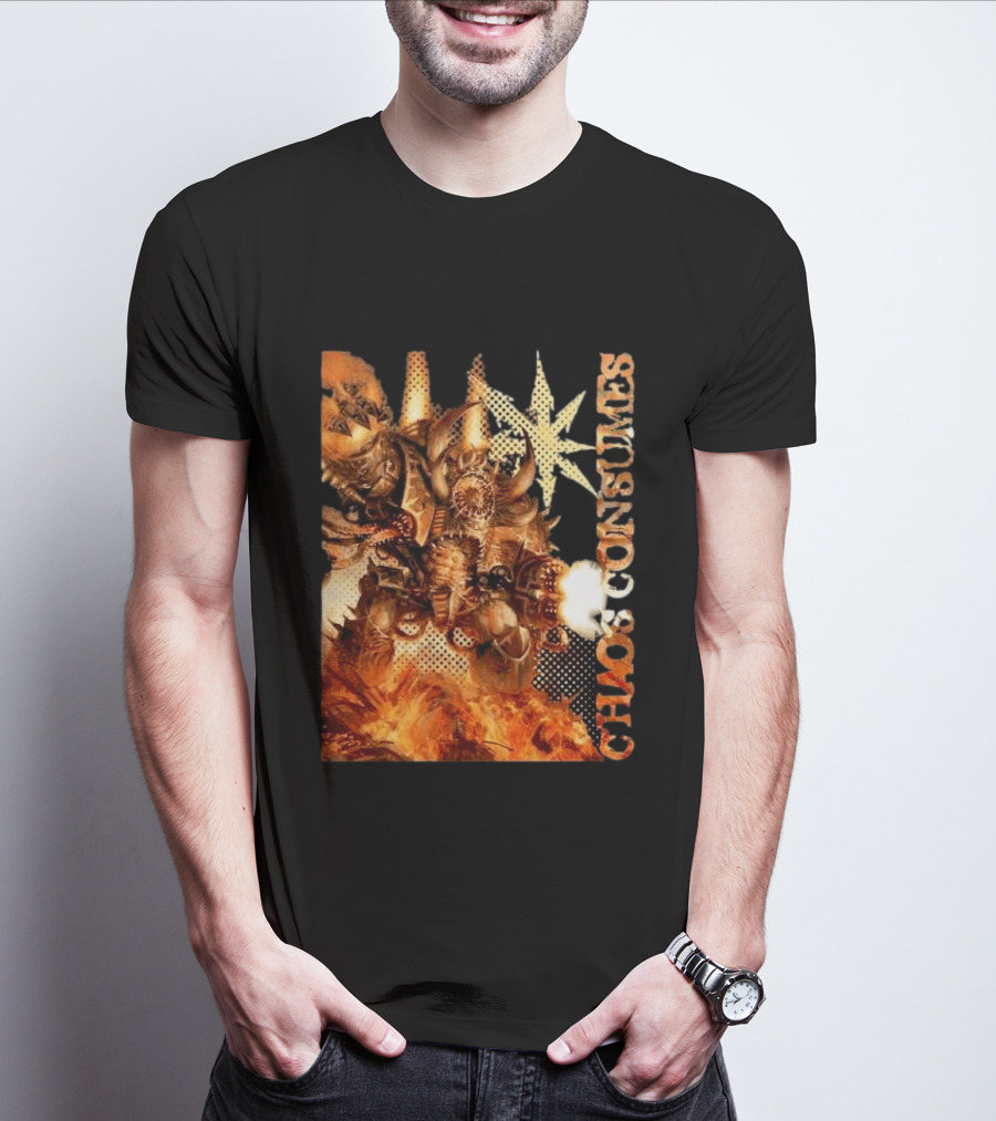 Chaos Consumes Helbrute Malodrax Kraegon Thul T-Shirt