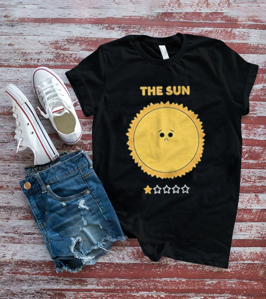 The Sun One Star Rating Sad Face T-Shirt
