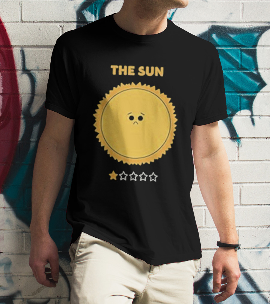 The Sun One Star Rating Sad Face T-Shirt