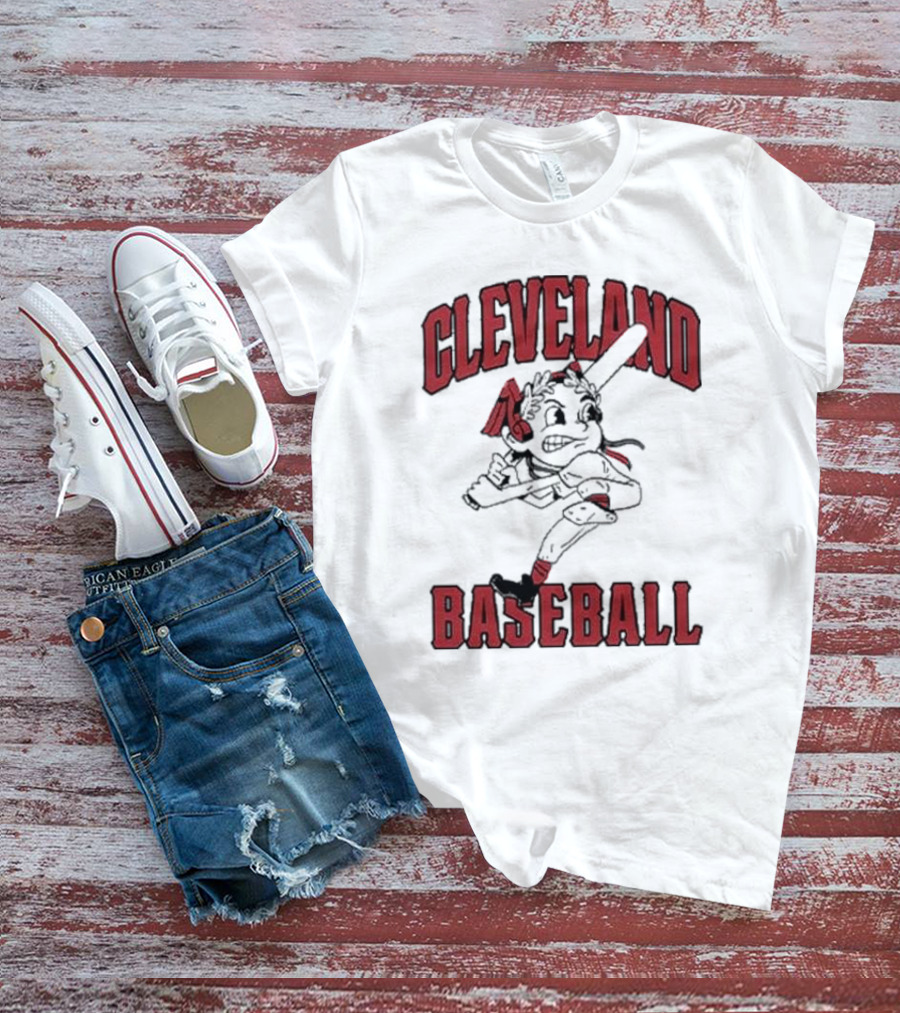 Cleveland Baseball Retro Chief Wahoo Character T-Shirt