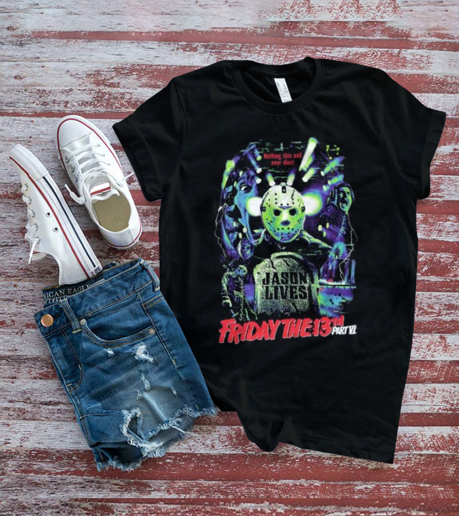 Friday The 13th Part VI Jason Lives Retro Horror T-Shirt
