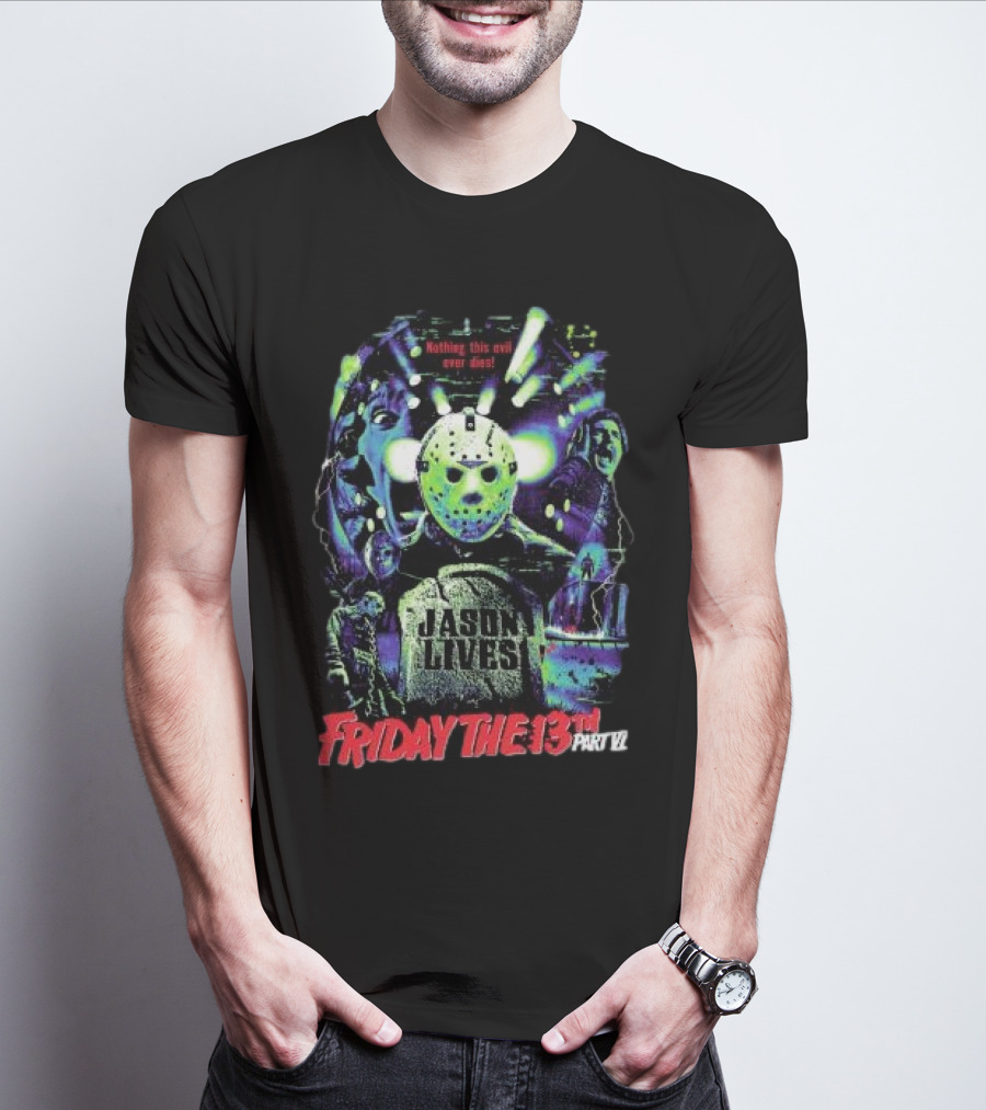Friday The 13th Part VI Jason Lives Retro Horror T-Shirt