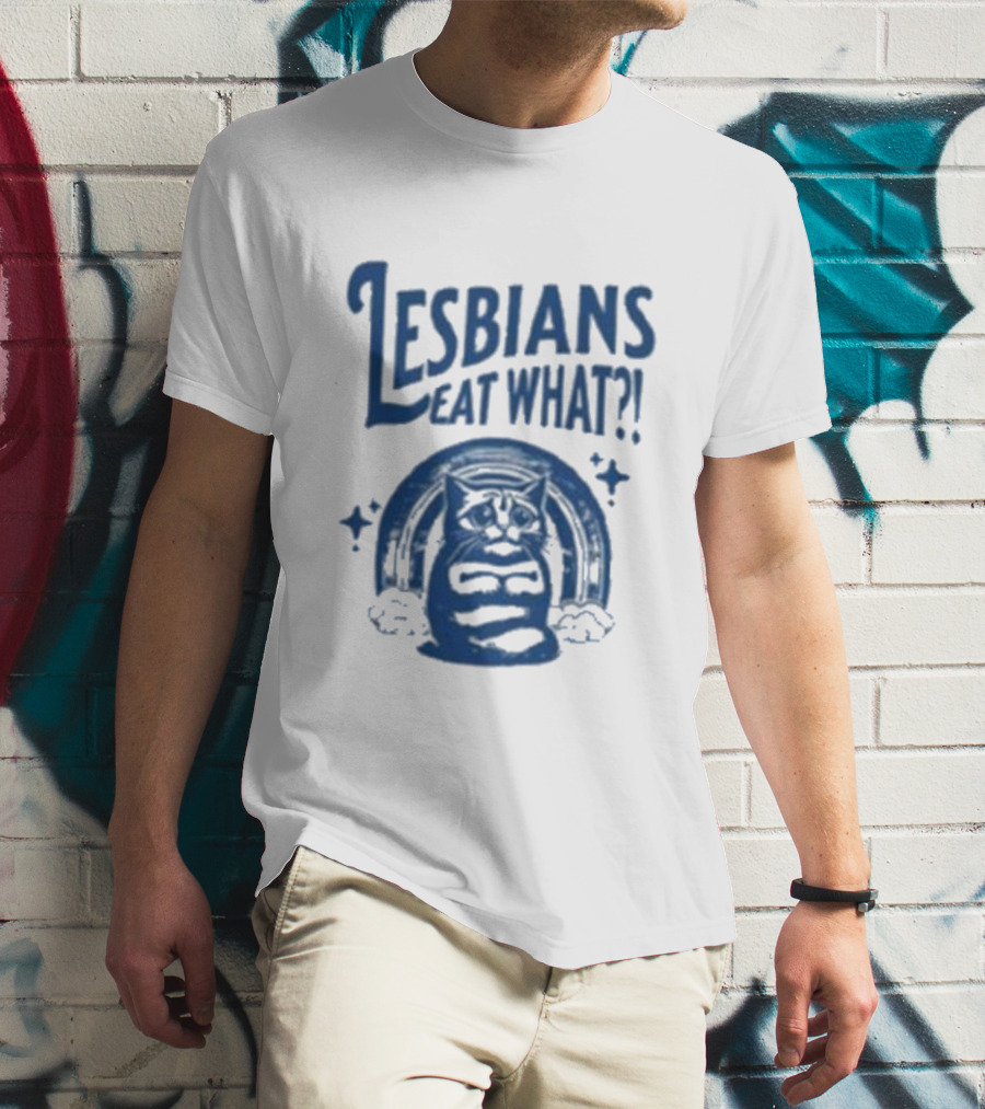 Cat With Lesbians Eat What? T-Shirt