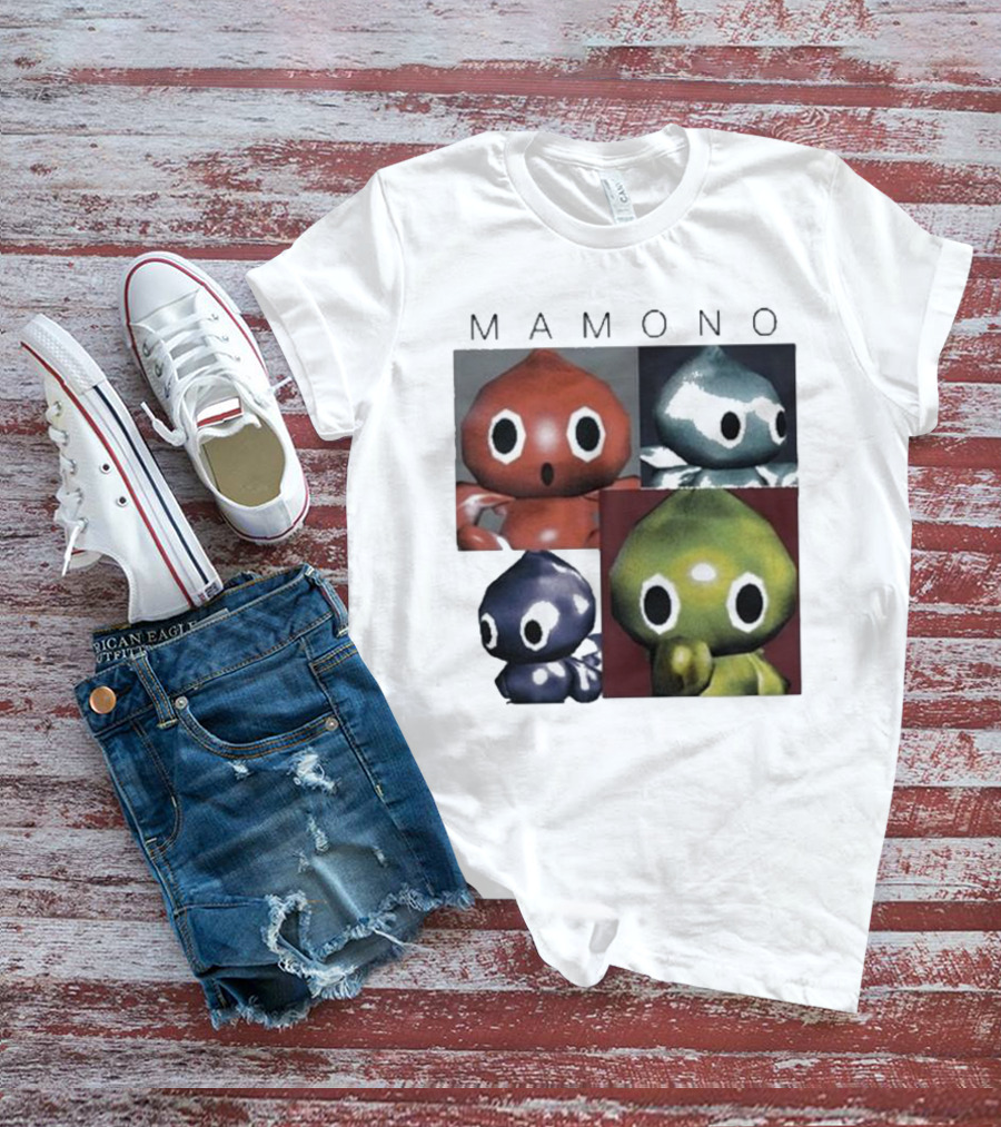Mamono Ss24 Cute Colorful Creatures Quartet Chowlf T-Shirt