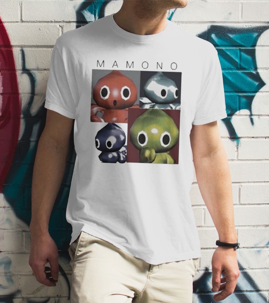 Mamono Ss24 Cute Colorful Creatures Quartet Chowlf T-Shirt