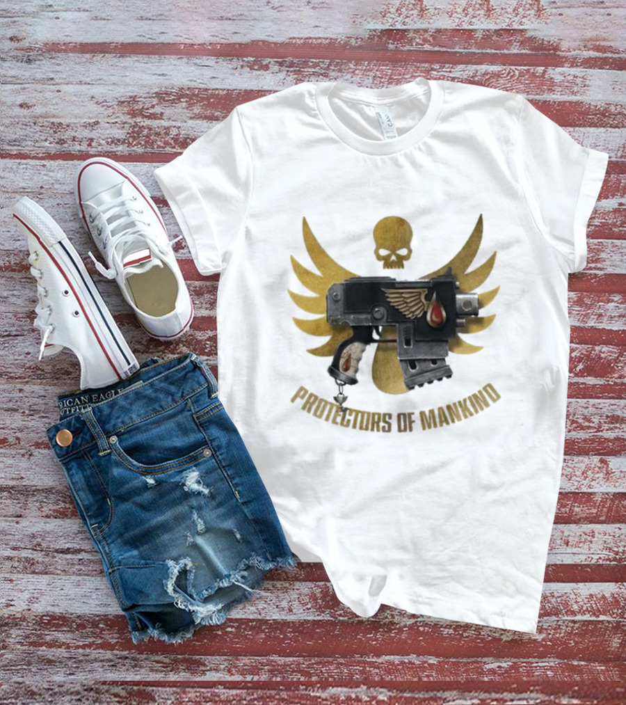 Protectors Of Mankind Blood Angels Warhammer Iconic Emblem T-Shirt