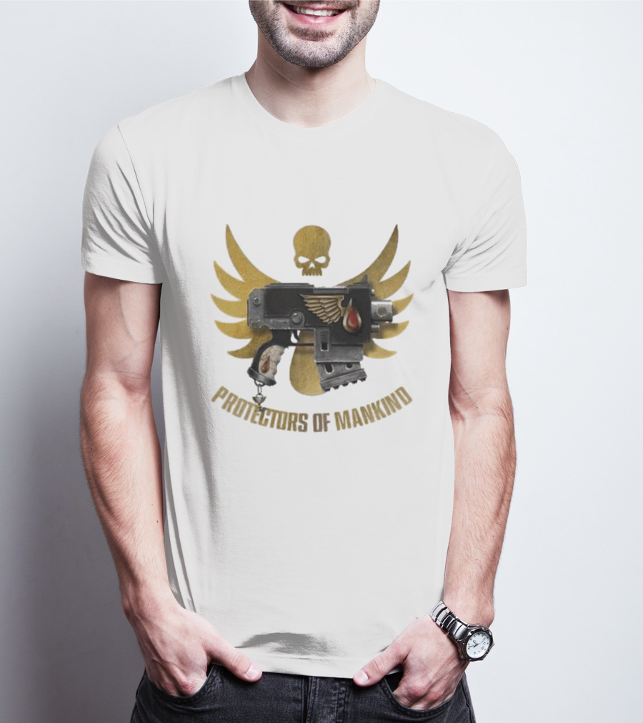 Protectors Of Mankind Blood Angels Warhammer Iconic Emblem T-Shirt