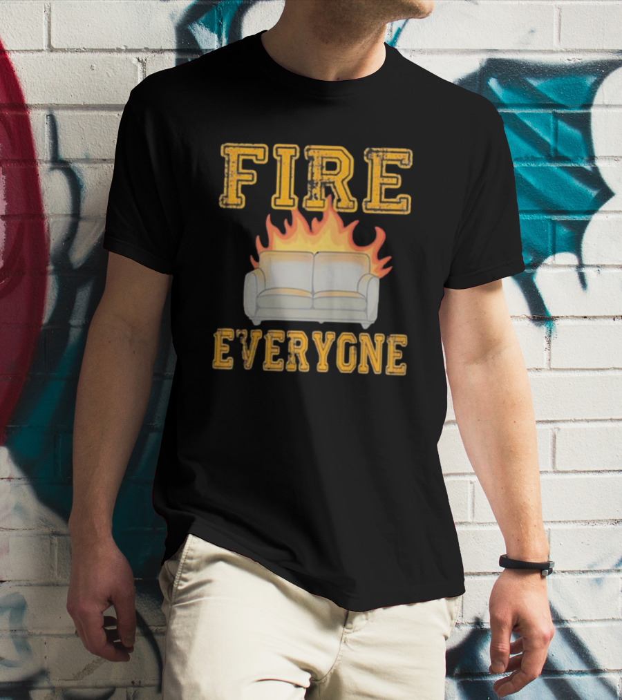 Fire Everyone Couch On Flames T-Shirt