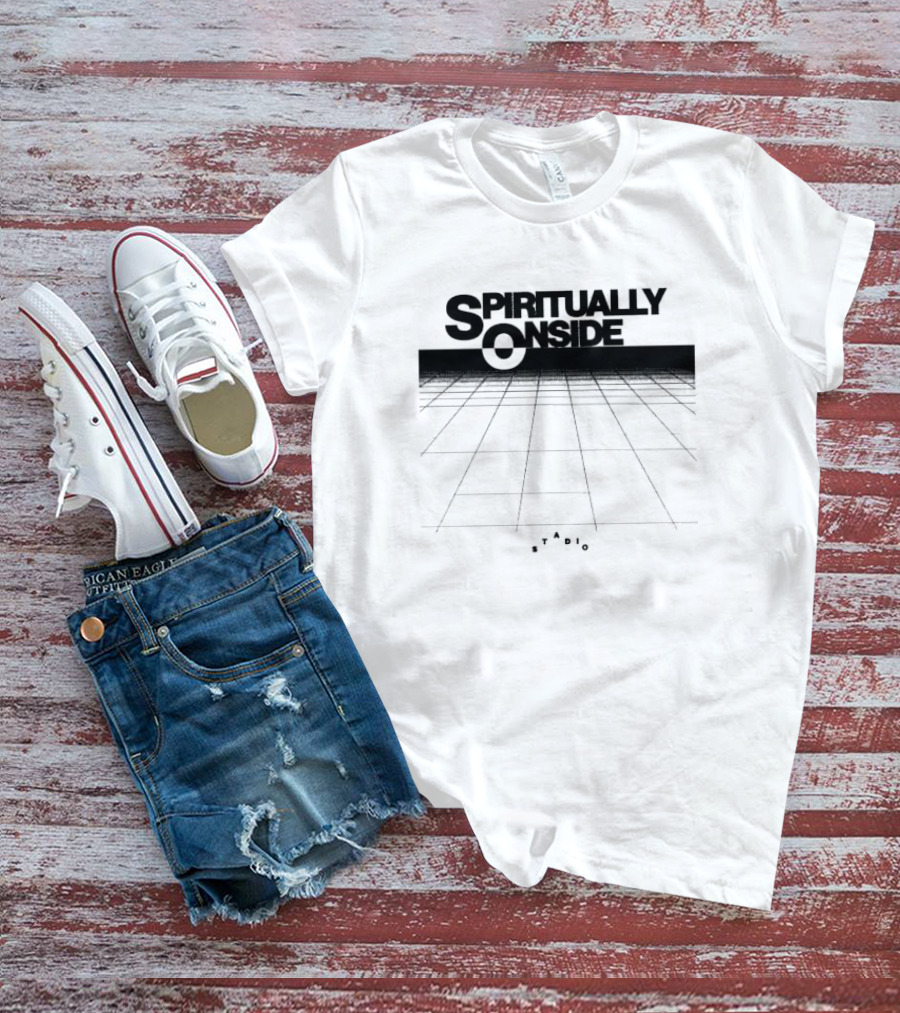 SPIRITUALLY ONSIDE STADIO Grid Perspective T-Shirt