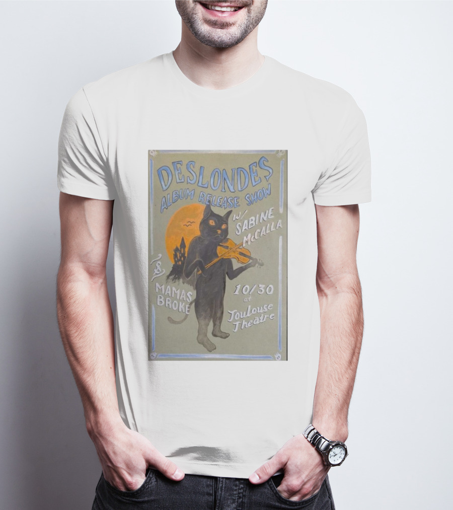 The Deslondes Album Release Show W/ Sabine McCalla Mamas Broke 10/30 At Toulouse Theatre T-Shirt