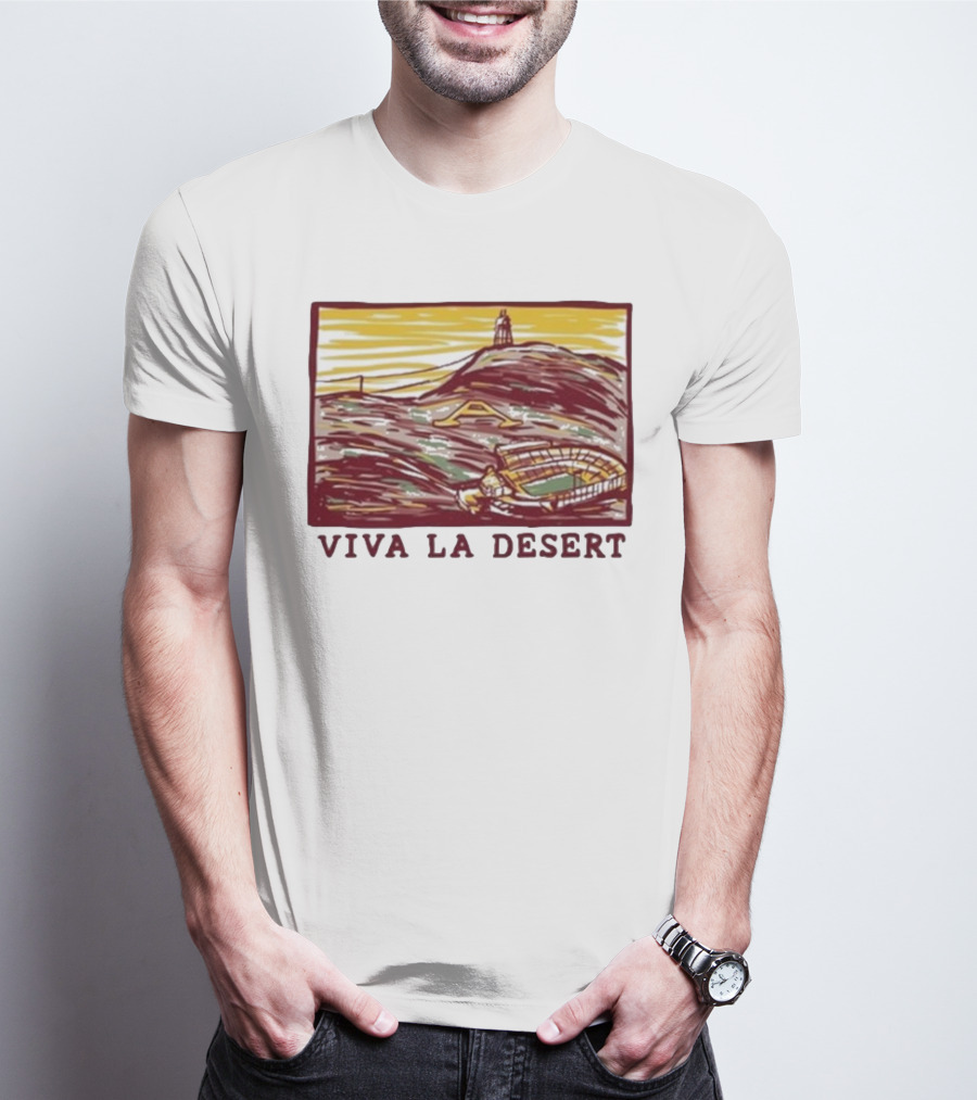 Viva La Desert Sun Devil Stadium Arizona State Tempe Hillscape T-Shirt