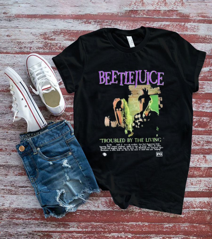 Beetlejuice Troubled By The Living Ghosts March 30 1988 T-Shirt