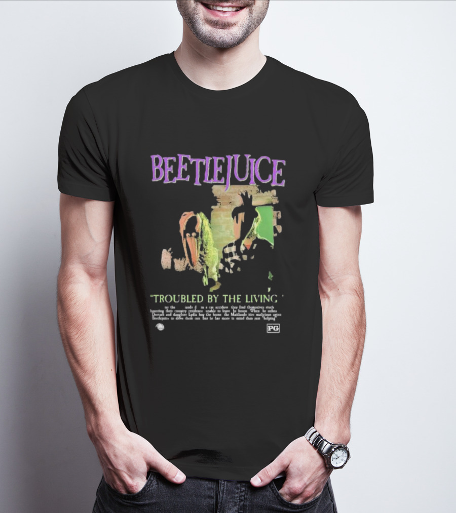 Beetlejuice Troubled By The Living Ghosts March 30 1988 T-Shirt