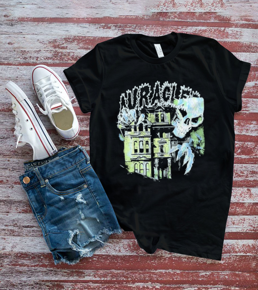 The Auracles Skeleton Haunted House Chris Brown T-Shirt
