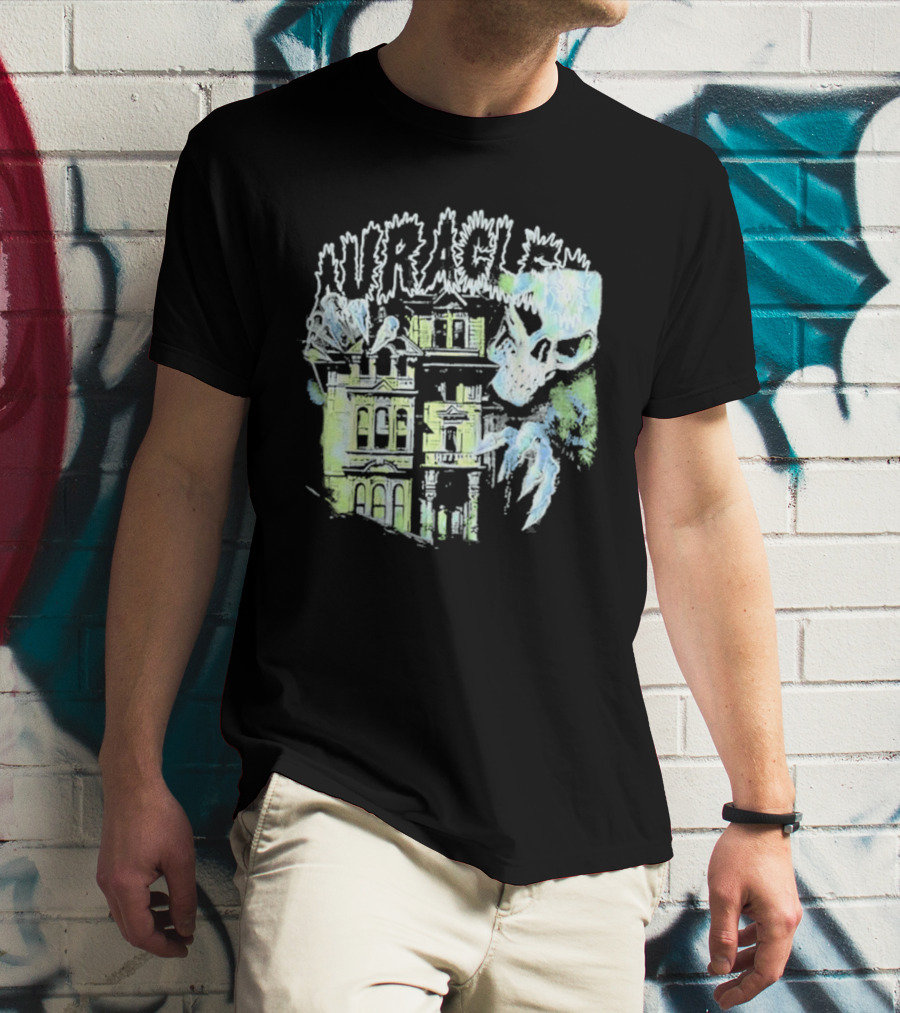 The Auracles Skeleton Haunted House Chris Brown T-Shirt