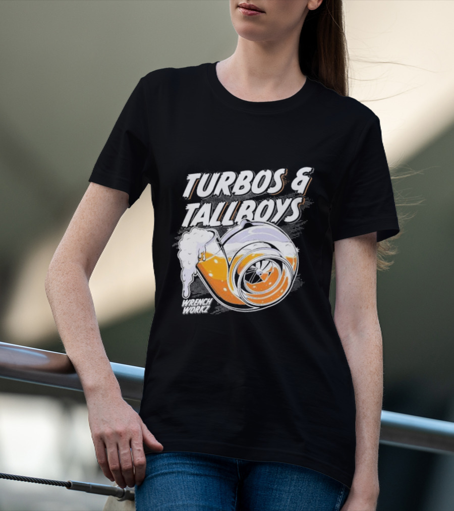 Turbos And Tallboys Wrench Workz Turbocharger Beer Fusion T-Shirt