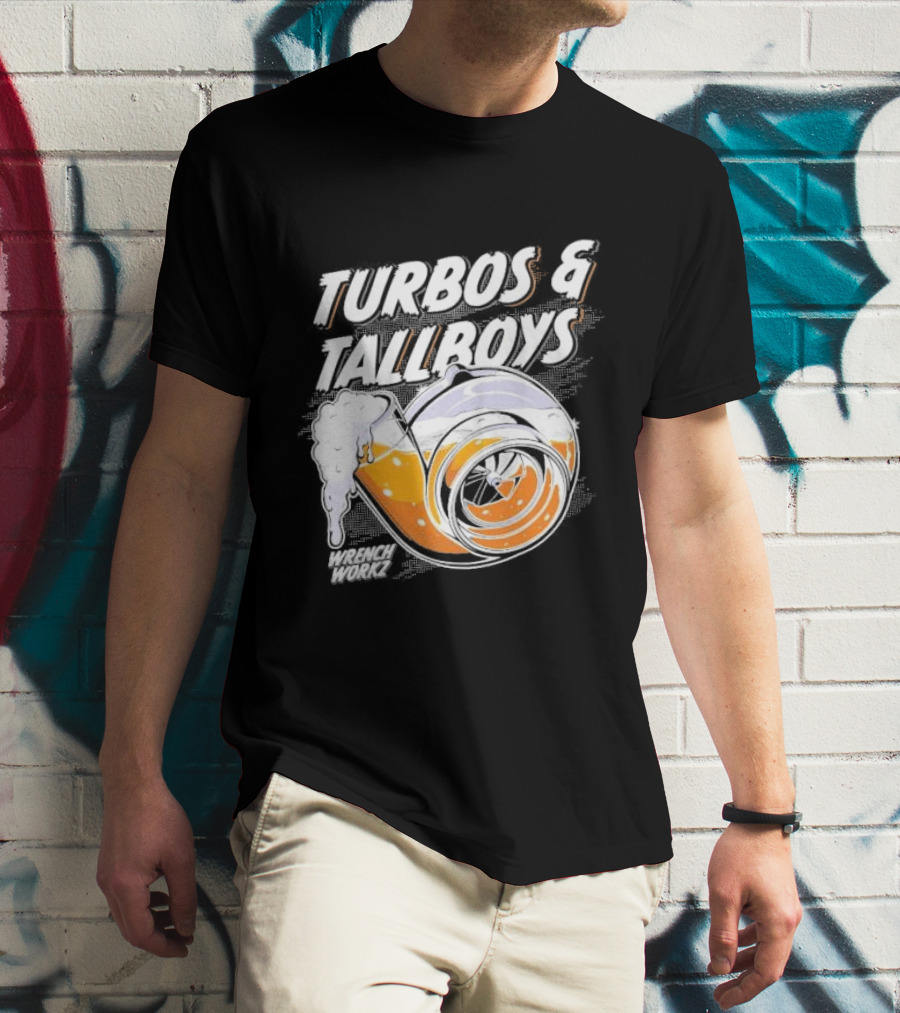 Turbos And Tallboys Wrench Workz Turbocharger Beer Fusion T-Shirt