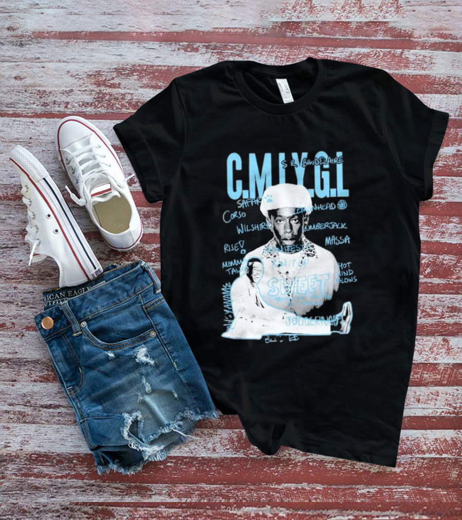 C.M.I.Y.G.L. Tyler Call Me If You Get Lost Sweet Journey S.R. Baudelaire Portrait Saffron Lemonhead Corso Wilshire Lumberjack Massa T-Shirt