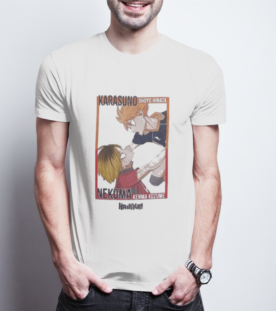 Haikyu Karasuno Shoyo Hinata Nekoma Kenma Kozume Dumpster Battle Duo T-Shirt