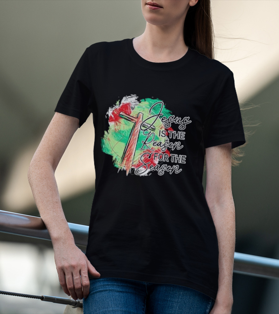 Jesus Is The Reason For The Season Christmas Cross T-Shirt
