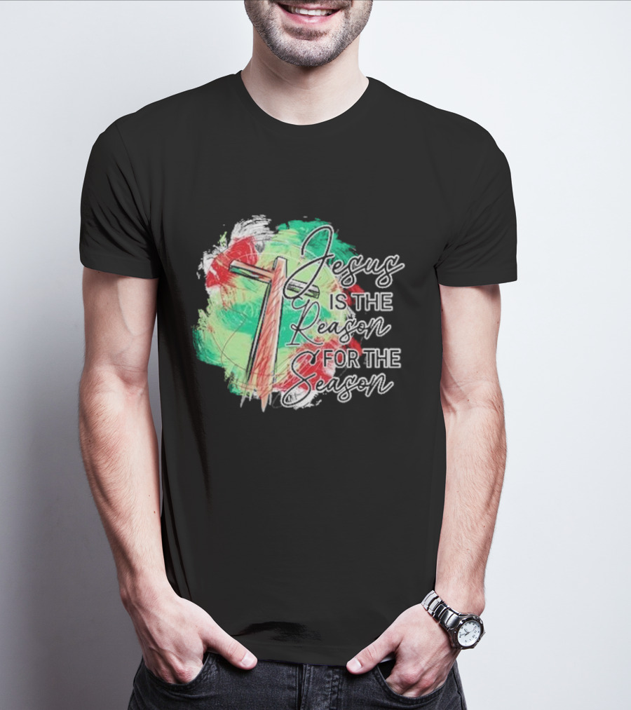 Jesus Is The Reason For The Season Christmas Cross T-Shirt