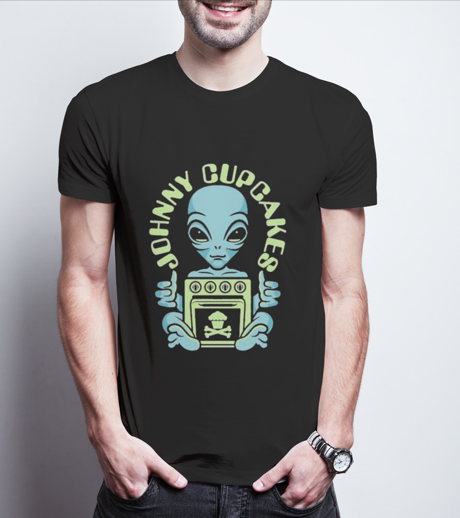 Johnny Cupcakes Alien Oven Skull Glow T-Shirt