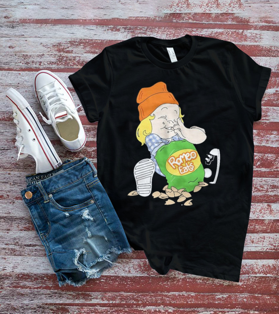 Romeo Eats Almonds Bag Toddler Sneaker Orange Hat T-Shirt
