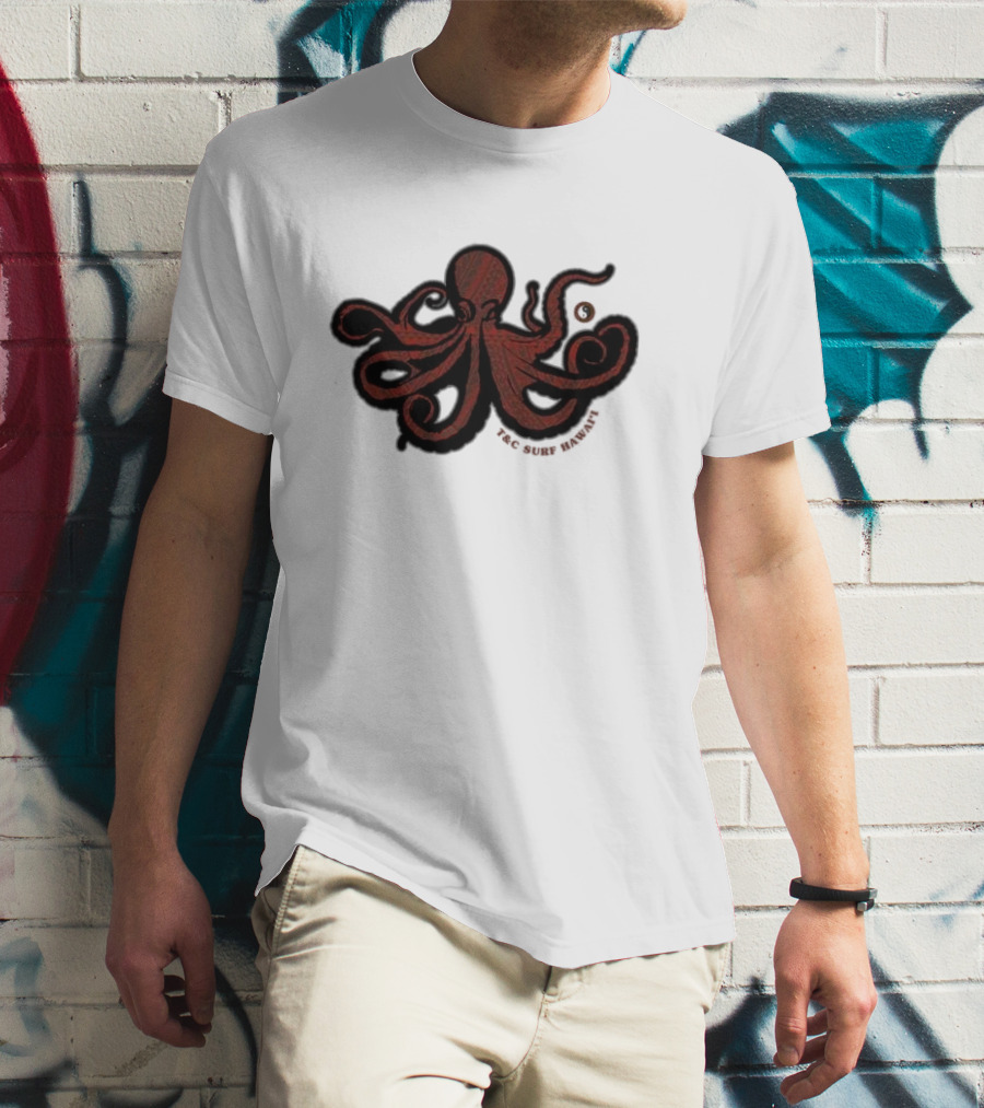 Octopus T&C Surf Hawaii Ocean Adventure T-Shirt