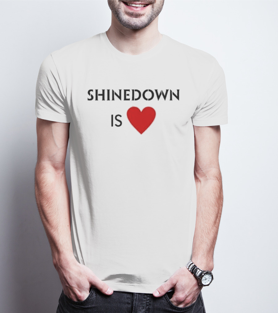 Shinedown Is Heart Shirt Red Love T-Shirt