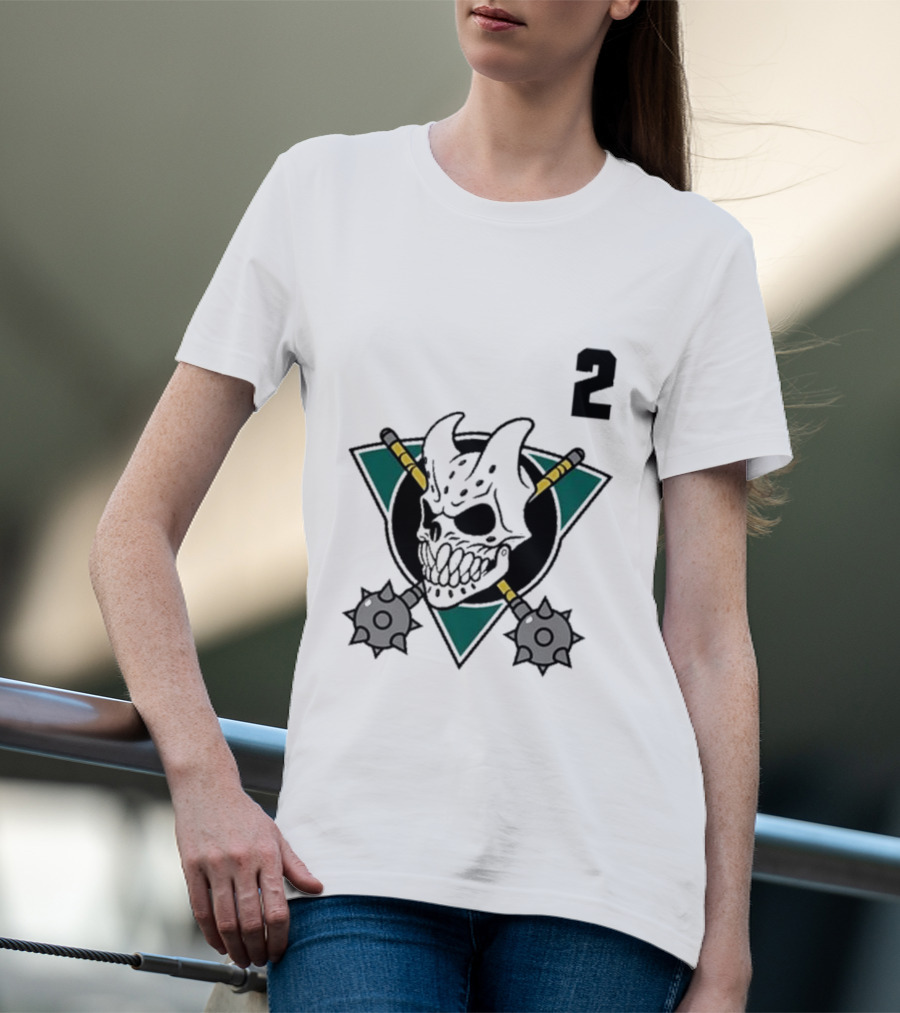 Slaughter To Prevail Hockey Skull Maces Logo 2 T-Shirt