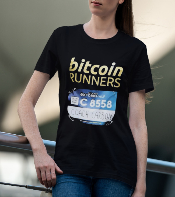 Bitcoin Runners Oxford Half C 8558 Coach Carbon T-Shirt