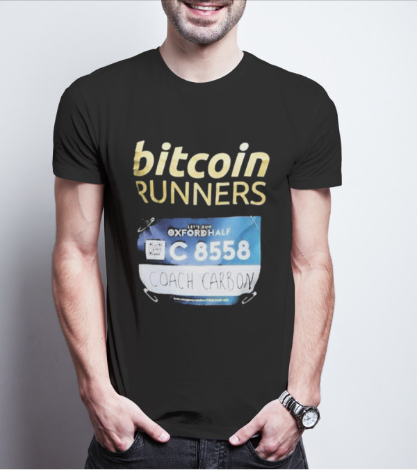 Bitcoin Runners Oxford Half C 8558 Coach Carbon T-Shirt
